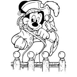 Dessin à colorier: Mickey (Films d'animation) #170108 - Coloriages à Imprimer Gratuits