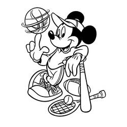 Dessin à colorier: Mickey (Films d'animation) #170117 - Coloriages à Imprimer Gratuits