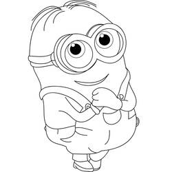Dessin à colorier: Minion (Films d'Animation) #183402 - Coloriages à Imprimer Gratuits