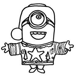 Dessin à colorier: Minion (Films d'Animation) #183409 - Coloriages à Imprimer Gratuits