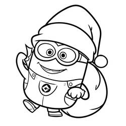 Dessin à colorier: Minion (Films d'Animation) #183411 - Coloriages à Imprimer Gratuits