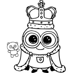 Dessin à colorier: Minion (Films d'Animation) #183413 - Coloriages à Imprimer Gratuits