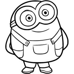 Dessin à colorier: Minion (Films d'Animation) #183416 - Coloriages à Imprimer Gratuits