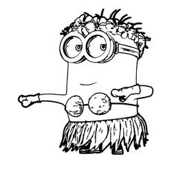 Dessin à colorier: Minion (Films d'Animation) #183425 - Coloriages à Imprimer Gratuits