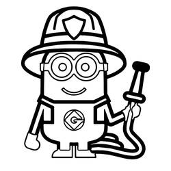 Dessin à colorier: Minion (Films d'Animation) #183426 - Coloriages à Imprimer Gratuits