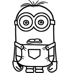 Dessin à colorier: Minion (Films d'Animation) #183427 - Coloriages à Imprimer Gratuits