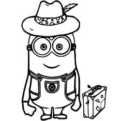 Dessin à colorier: Minion (Films d'Animation) #183431 - Coloriages à Imprimer Gratuits