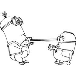 Coloriage Minion (Films d'Animation) #183437 à imprimer et colorier