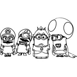 Dessin à colorier: Minion (Films d'Animation) #183441 - Coloriages à Imprimer Gratuits