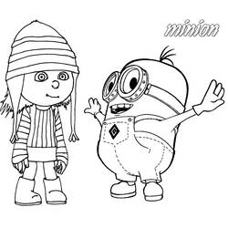 Dessin à colorier: Minions (Films d'animation) #72201 - Coloriages à imprimer