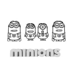 Dessin à colorier: Minions (Films d'animation) #72216 - Coloriages à Imprimer Gratuits