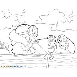 Dessin à colorier: Minions (Films d'animation) #72256 - Coloriages à Imprimer Gratuits