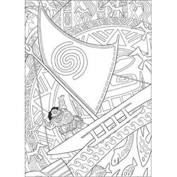 Dessin à colorier: Moana (Films d'Animation) #181305 - Coloriages à Imprimer Gratuits