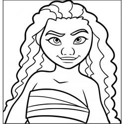 Dessin à colorier: Moana (Films d'Animation) #181307 - Coloriages à Imprimer Gratuits