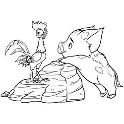 Dessin à colorier: Moana (Films d'Animation) #181311 - Coloriages à Imprimer Gratuits