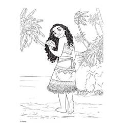 Dessin à colorier: Moana (Films d'Animation) #181314 - Coloriages à Imprimer Gratuits