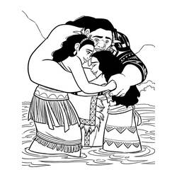 Dessin à colorier: Moana (Films d'Animation) #181316 - Coloriages à Imprimer Gratuits