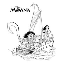 Dessin à colorier: Moana (Films d'Animation) #181320 - Coloriages à Imprimer Gratuits