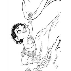 Dessin à colorier: Moana (Films d'Animation) #181321 - Coloriages à Imprimer Gratuits