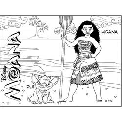 Dessin à colorier: Moana (Films d'Animation) #181324 - Coloriages à Imprimer Gratuits