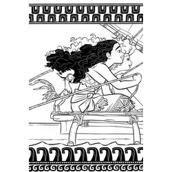 Dessin à colorier: Moana (Films d'Animation) #181328 - Coloriages à Imprimer Gratuits