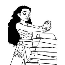 Dessin à colorier: Moana (Films d'Animation) #181330 - Coloriages à Imprimer Gratuits