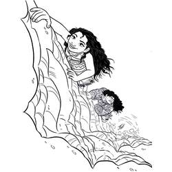 Dessin à colorier: Moana (Films d'Animation) #181333 - Coloriages à Imprimer Gratuits