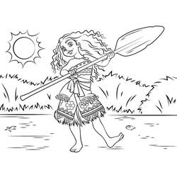 Dessin à colorier: Moana (Films d'Animation) #181338 - Coloriages à Imprimer Gratuits
