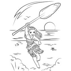 Dessin à colorier: Moana (Films d'Animation) #181342 - Coloriages à Imprimer Gratuits