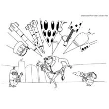 Coloriage Moi, Moche et Méchant (Films d'Animation) #130347 à imprimer et colorier