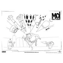 Coloriage Moi, Moche et Méchant (Films d'Animation) #130352 à imprimer et colorier