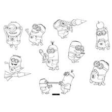 Dessin à colorier: Moi, Moche et Méchant (Films d'Animation) #130471 - Coloriages à Imprimer Gratuits