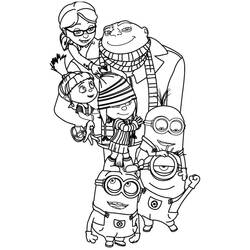 Coloriage Moi, Moche et Méchant (Films d'Animation) #199736 à imprimer et colorier