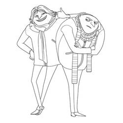 Coloriage Moi, Moche et Méchant (Films d'Animation) #199751 à imprimer et colorier