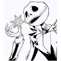 Dessin à colorier: Monsieur Jack (Films d'Animation) #202289 - Coloriages à Imprimer Gratuits