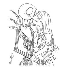 Dessin à colorier: Monsieur Jack (Films d'Animation) #202316 - Coloriages à Imprimer Gratuits