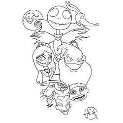 Dessin à colorier: Monsieur Jack (Films d'Animation) #202322 - Coloriages à Imprimer Gratuits