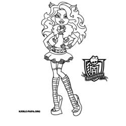 Dessin à colorier: Monster High (Films d'animation) #24886 - Coloriages à Imprimer Gratuits