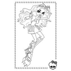 Dessin à colorier: Monster High (Films d'animation) #24944 - Coloriages à Imprimer Gratuits