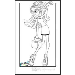 Dessin à colorier: Monster High (Films d'animation) #24983 - Coloriages à Imprimer Gratuits