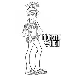 Dessin à colorier: Monster High (Films d'animation) #24989 - Coloriages à Imprimer Gratuits