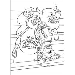 Coloriage Monstres Academy (Films d'Animation) #206383 à imprimer et colorier