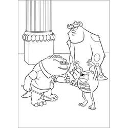 Coloriage Monstres Academy (Films d'Animation) #206384 à imprimer et colorier