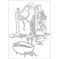 Coloriage Monstres Academy (Films d'Animation) #206392 à imprimer et colorier