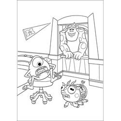 Coloriage Monstres Academy (Films d'Animation) #206397 à imprimer et colorier