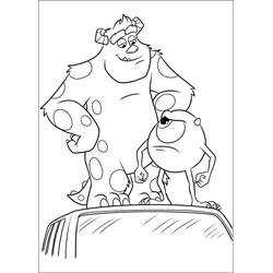 Coloriage Monstres Academy (Films d'Animation) #206399 à imprimer et colorier