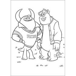 Coloriage Monstres Academy (Films d'Animation) #206402 à imprimer et colorier