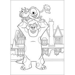 Coloriage Monstres Academy (Films d'Animation) #206403 à imprimer et colorier
