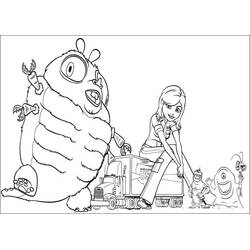 Dessin à colorier: Monstres contre Aliens (Films d'Animation) #206188 - Coloriages à Imprimer Gratuits