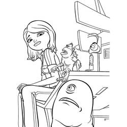 Dessin à colorier: Monstres contre Aliens (Films d'Animation) #206190 - Coloriages à Imprimer Gratuits